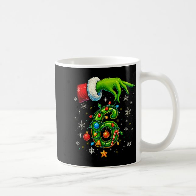 Six Seven 67 Meme Funny Christmas Couple Matching  Kaffemugg (Höger)