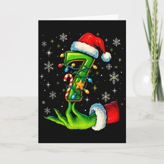 Six Seven 67 Meme Funny Christmas Couple Matching  Kort (Framsida)