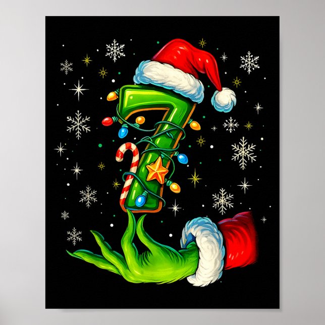Six Seven 67 Meme Funny Christmas Couple Matching  Poster (Framsidan)