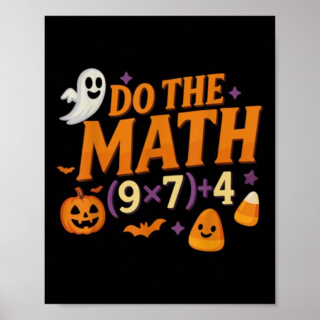 Six Seven 67 Meme Gör Matten Halloween Alpha Gen  Poster (Framsidan)