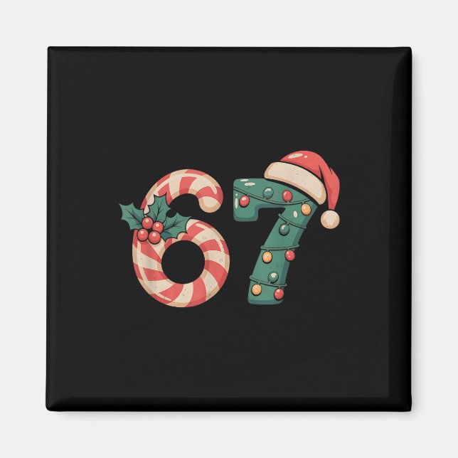 Six Seven 67 Meme jul  Magnet (Framsidan)