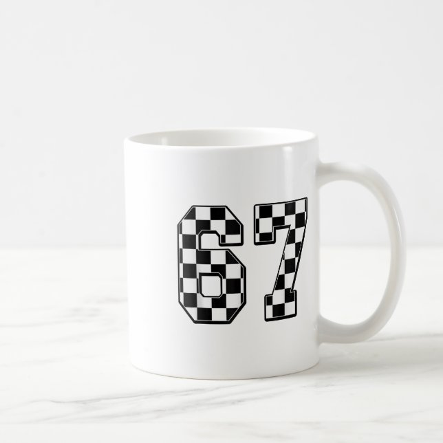 Six Seven 67 Meme Nummer 67  Kaffemugg (Höger)