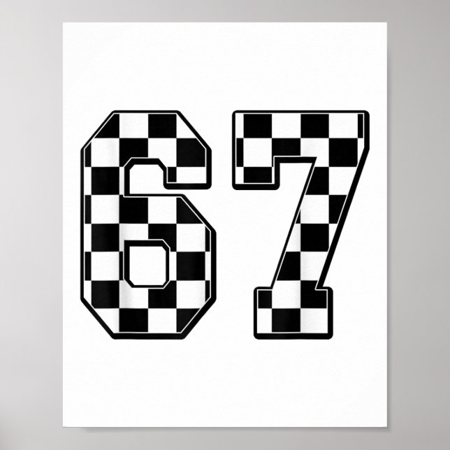 Six Seven 67 Meme Nummer 67  Poster (Framsidan)