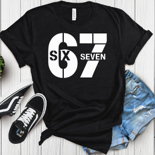 Six Seven 67 Meme - Retrohumor för 67 fans T Shirt