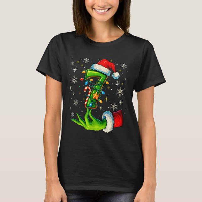 Six Seven 67 Meme Roligt Jul Par Matchande  T Shirt (Framsida)
