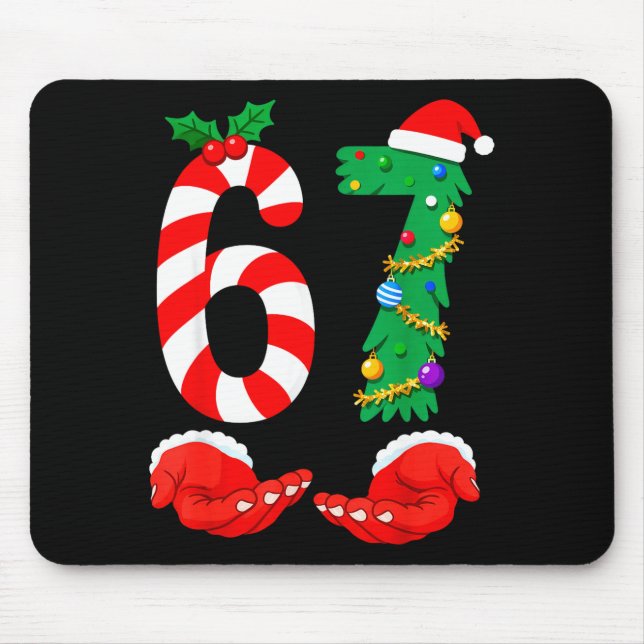 Six Seven 67 Meme Santa Christmas Holiday Funny  Musmatta (Framsidan)