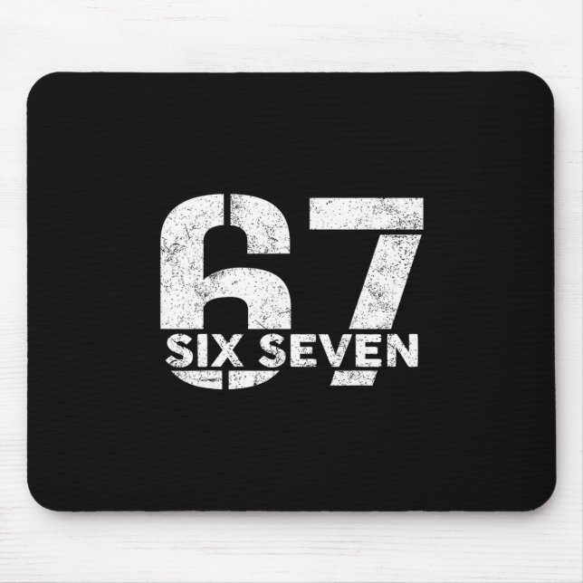 Six Seven 67 Nummer 67 Meme 6 7 Trendig Six Seven  Musmatta (Framsidan)