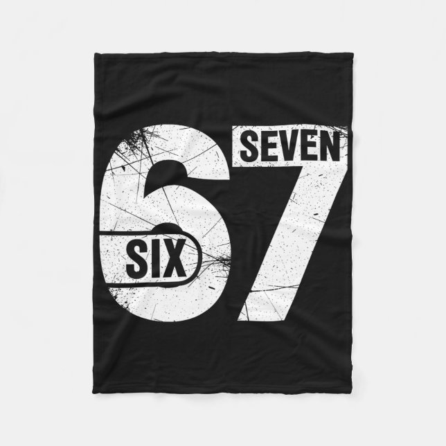 Six Seven 67 Roligt Memo  Fleecefilt (Framsidan)