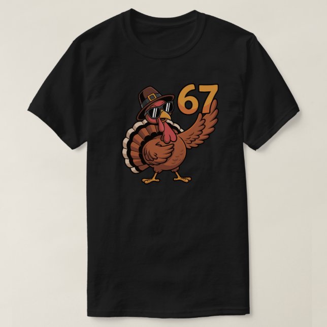 Six Seven 67 Thanksgiving – Retro 1967 Fall Harves T Shirt (Design framsida)