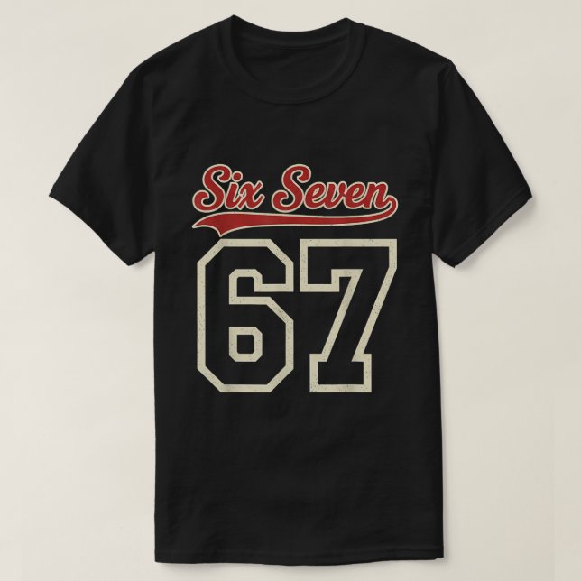 Six Seven 67 Vintage Tröja Design (Design framsida)