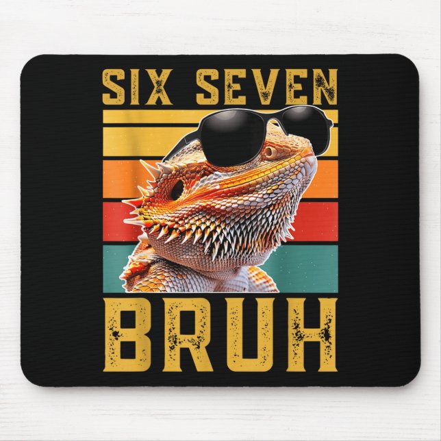 Six Seven 6 7 67 Meme Funny Bearded Dragon Design  Musmatta (Framsidan)