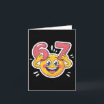 Six Seven 6 7 Emoticon Meme Design  Kort<br><div class="desc">Six Seven 6 7 Emoticon Meme Design</div>