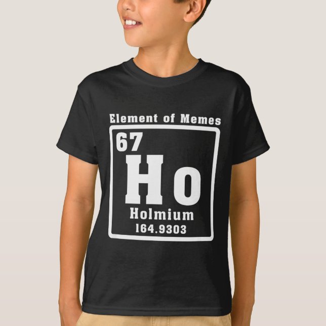Six Seven 6 7 Funny Number Meme  T Shirt (Framsida)