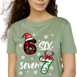 Six Seven 6 7 Gen Alpha Meme Christmas T Shirt