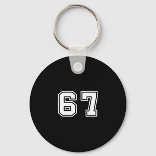 Six Seven 6 7 Meme 67 på svenska Nyckelring