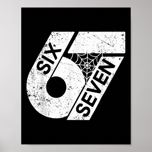Six Seven 6 7 Meme 6 7 Halloween Costume  Poster (Framsidan)