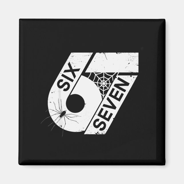 Six Seven 6 7 Meme 6 7 Halloween-kostym _1  Magnet (Framsidan)