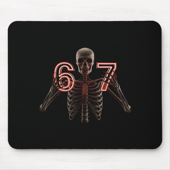 Six Seven 6 7 Meme Funny Skeleton Hands Sign Let's Musmatta (Framsidan)