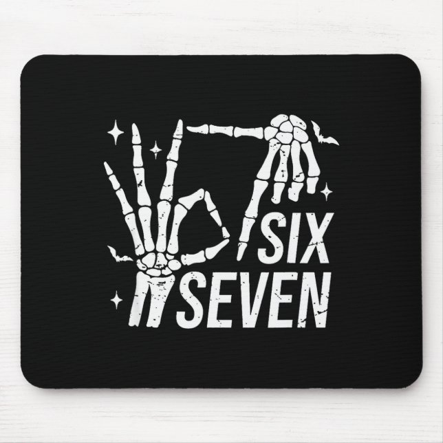 Six Seven 6 7 Meme Funny Skeleton Hands Sign Let's Musmatta (Framsidan)