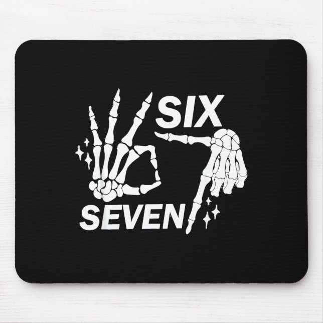 Six Seven 6 7 Meme Funny Skeleton Hands Sign Let's Musmatta (Framsidan)