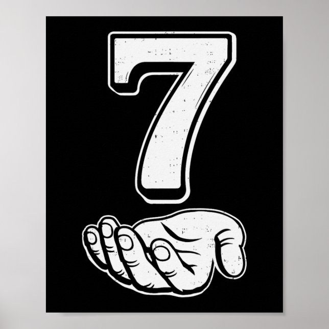 Six Seven 6 7 Meme Gen Alpha Slang 6 7 Händer Par Poster (Framsidan)