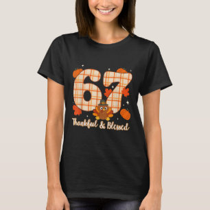 Six Seven 6 7 Meme Nummer 67 Turkiet Thanksgiving T Shirt