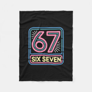 Six Seven 6 7 Meme Rolig Fleecefilt