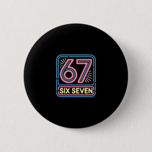 Six Seven 6 7 Meme Rolig Knapp