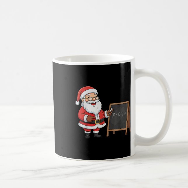 Six Seven 6 7 Meme Santa Christmas Xmas Teacher Nu Kaffemugg (Höger)