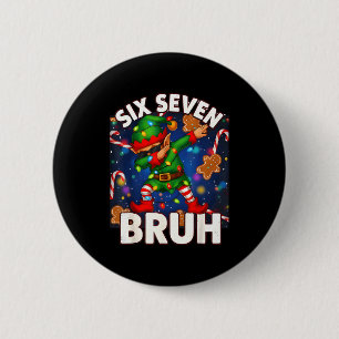 Six Seven 6 7 Rolig Bruh Jul Dabbing Tomte Matta Knapp