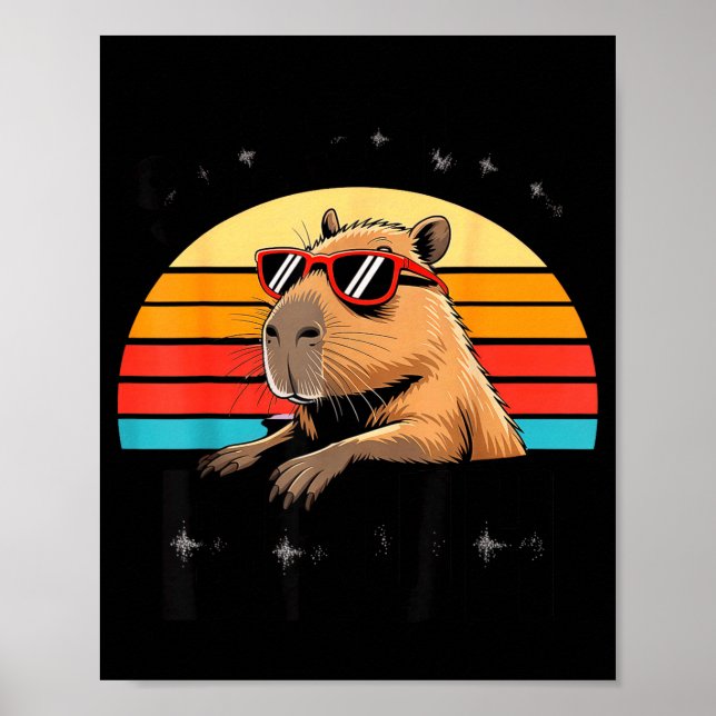 Six Seven Bruh 67 Meme Capybara  Poster (Framsidan)