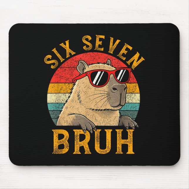 Six Seven Bruh 67 Meme Funny Capybara Viral Six Se Musmatta (Framsidan)