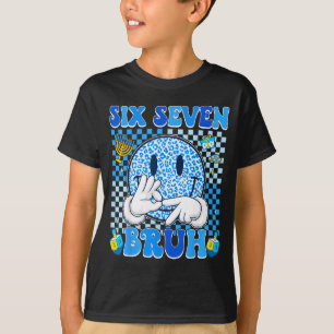 Six Seven Bruh 67 Meme Hanukkah Ljus Jewi-tröja T Shirt