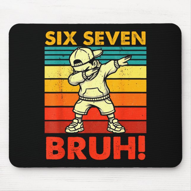 Six Seven Bruh Dabbing Boy Funny 67 Meme Gen Alpha Musmatta (Framsidan)