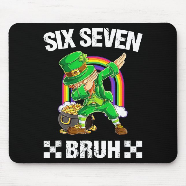 Six Seven Bruh Dabbing Leprechaun St Patricks Day  Musmatta (Framsidan)