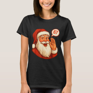 Six Seven Christmas 67 Meme Slang Santa Säger Xmas T Shirt
