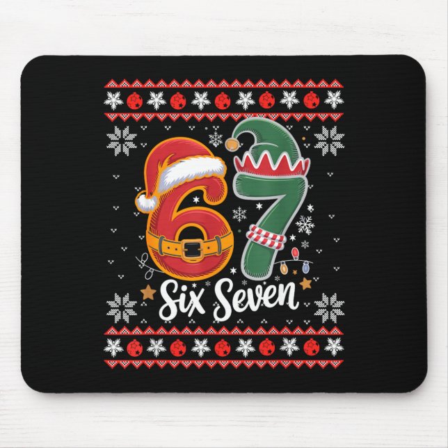Six Seven Christmas 6 7 Ugly Christmas Sweater Boy Musmatta (Framsidan)