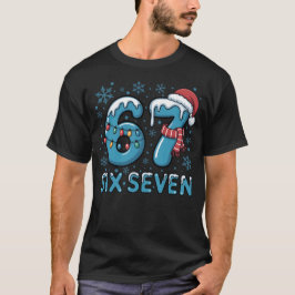 Six Seven Christmas Ice Numbers | Festive Frozen  T Shirt