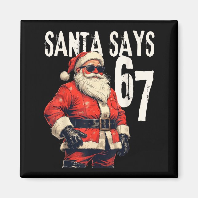 Six Seven Christmas Meme 67 Funny  Magnet (Framsidan)