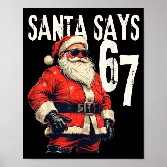 Six Seven Christmas Meme 67 Funny  Poster (Framsidan)