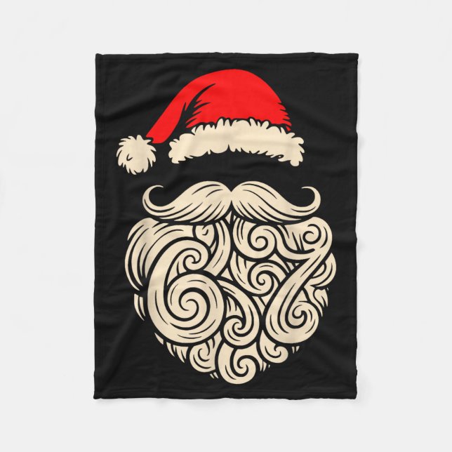 Six Seven Christmas Santa Meme 6 7 Holiday Humor D Fleecefilt (Framsidan)