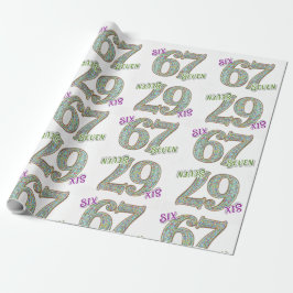 Six Seven, Confetti Birthday Presentpapper