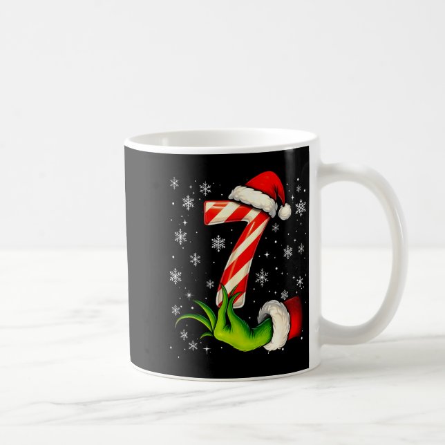 Six Seven Funny Christmas Couple Matching Meme  Kaffemugg (Höger)