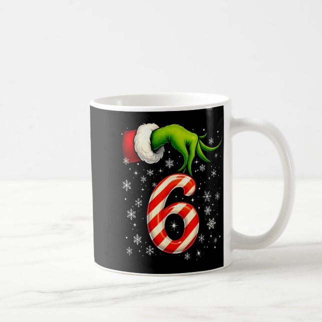 Six Seven Funny Christmas Couple Matching Meme  Kaffemugg (Höger)