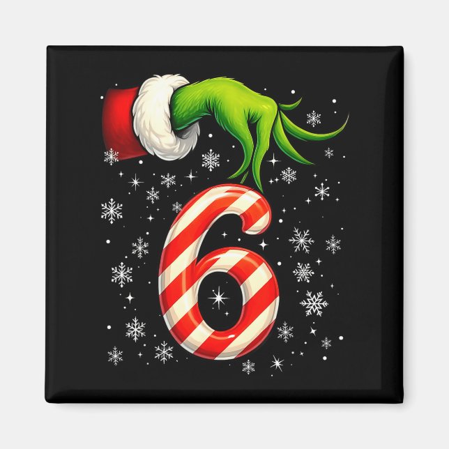 Six Seven Funny Christmas Couple Matching Meme  Magnet (Framsidan)