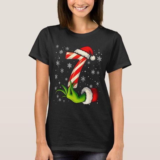 Six Seven Funny Christmas Couple Matching Meme  T Shirt (Framsida)