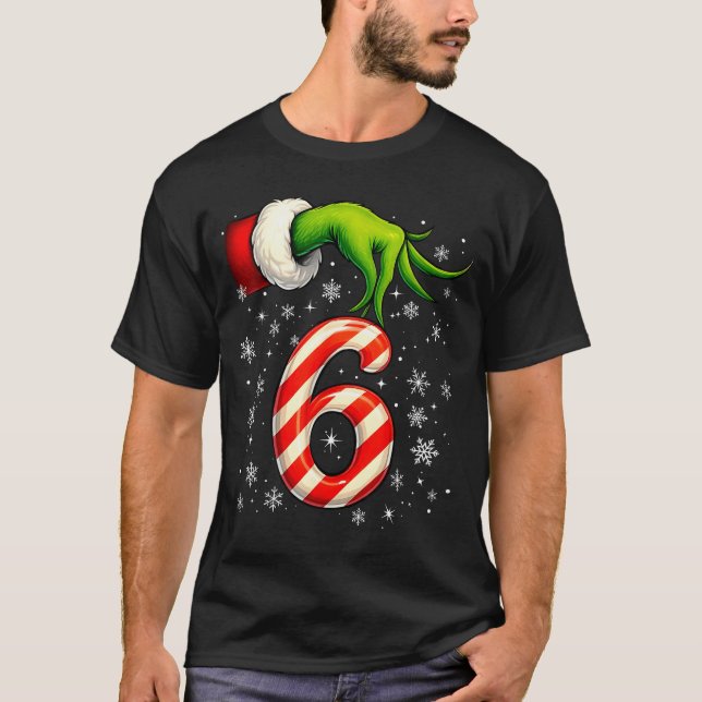 Six Seven Funny Christmas Couple Matching Meme  T Shirt (Framsida)