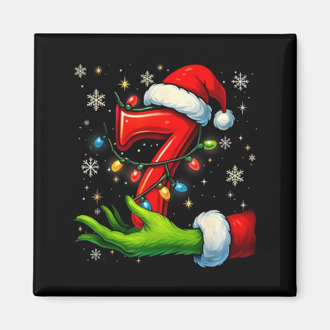 Six Seven Funny Christmas Meme Couple Matching  Magnet (Framsidan)