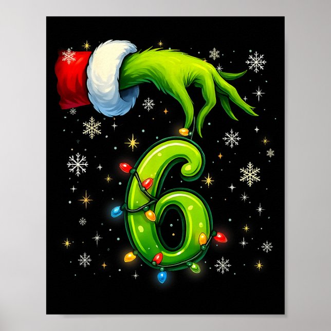 Six Seven Funny Christmas Meme Couple Matching  Poster (Framsidan)