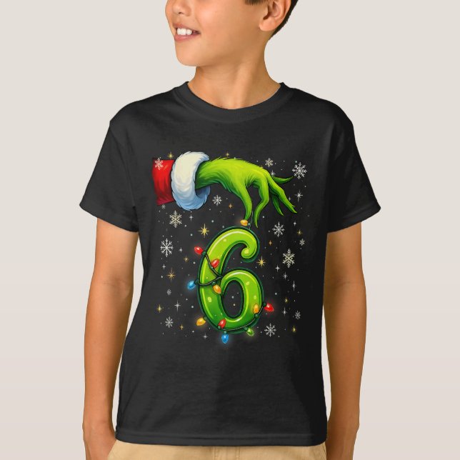 Six Seven Funny Christmas Meme Couple Matching  T Shirt (Framsida)